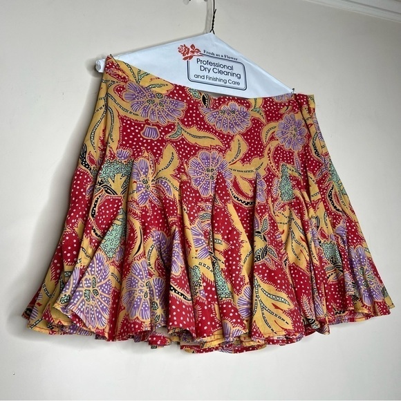 Rhode Resort Nora Skirt in Red Multi - Ruffled Floral Mini - Picture 5 of 15